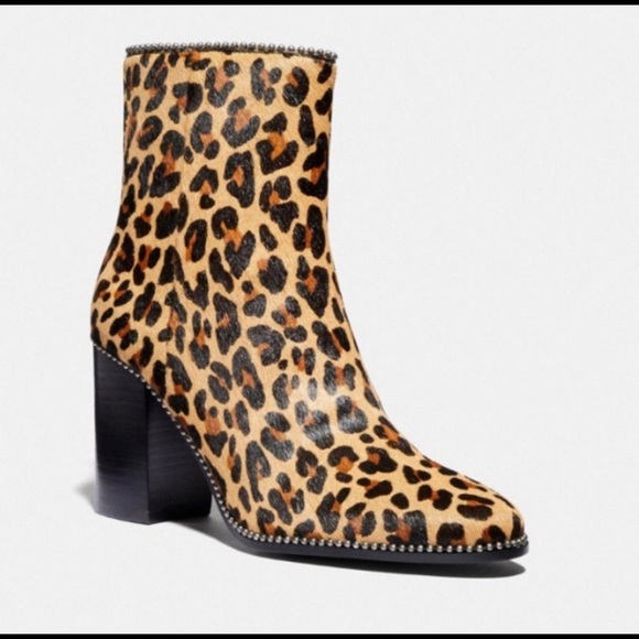 Coach leopard boots - Picture 2 of 6